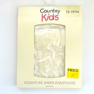 Country Kids Sheer Ivory Pantyhose